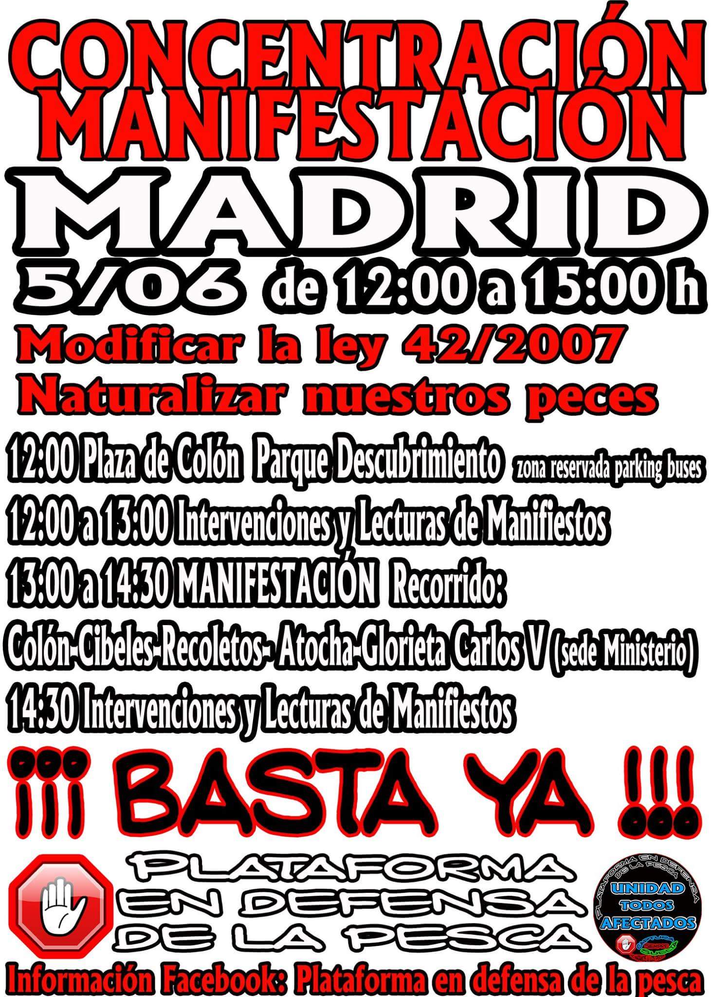 Manifestación por la Pesca en Madrid (5 de junio)